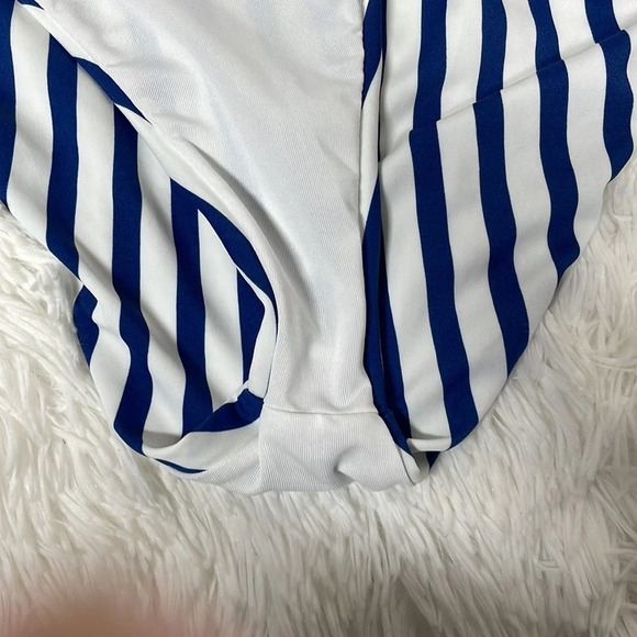 NWT Demi’s Nautical Strip Swimsuit - Picture 6 of 10